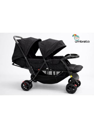 Baby Stroller twins Umbrella -black